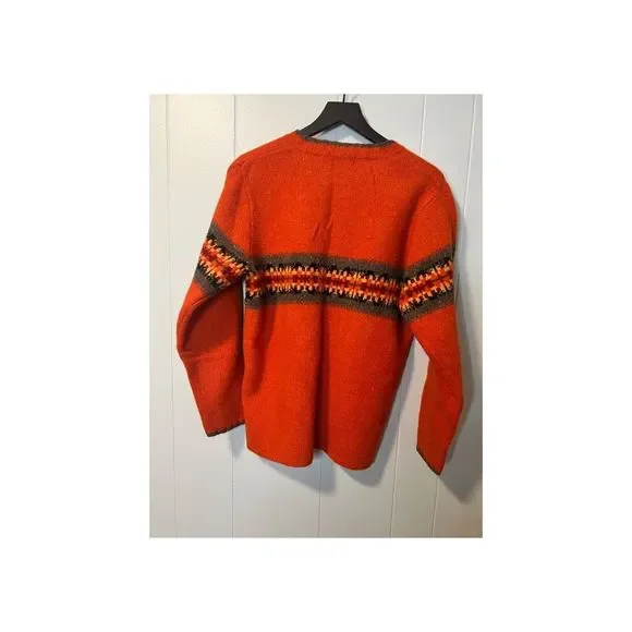 Eddie Bauer Southwest Lambswool Burnt Orange Women’s Medium - Picture 6 of 7
